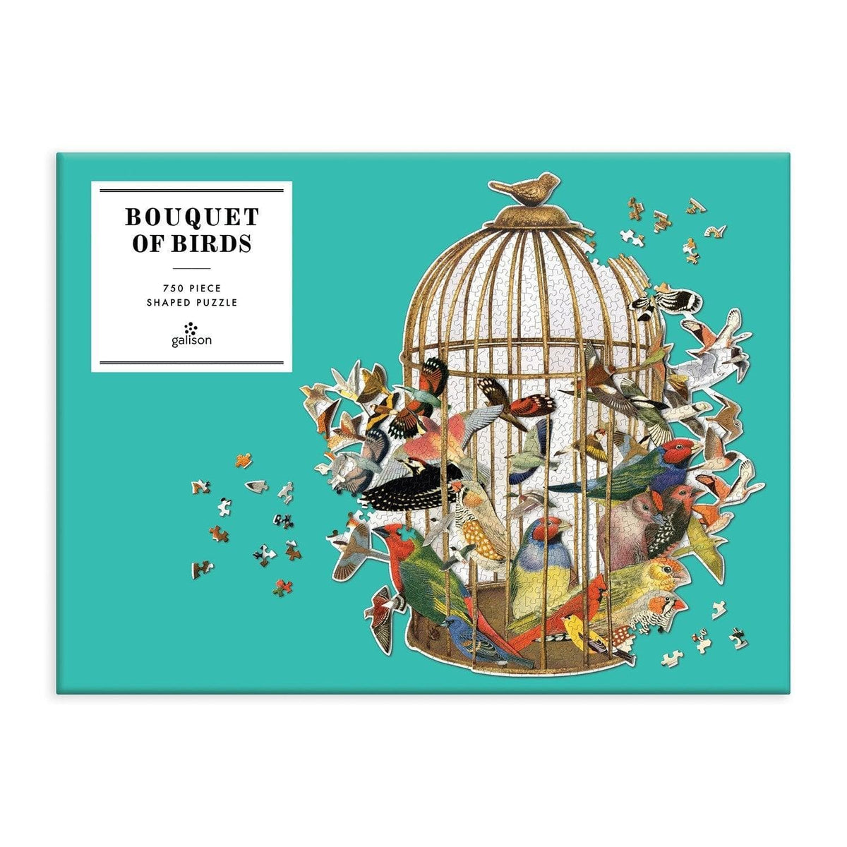 Bouquet of Birds 750 Piece Shaped Jigsaw Puzzle