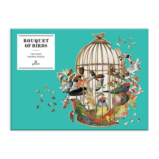 Bouquet of Birds 750 Piece Shaped Jigsaw Puzzle - MAIA HOMES