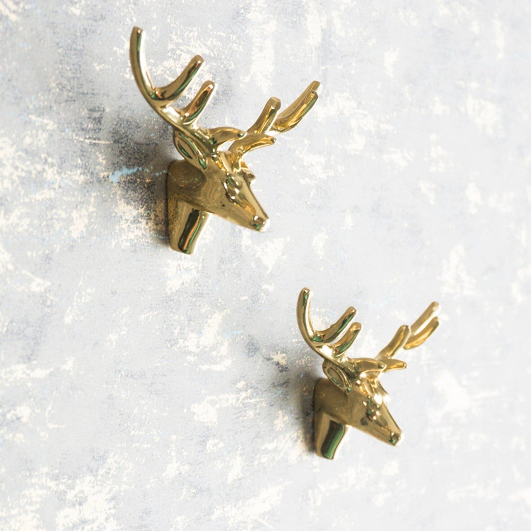 Brass American Retro Deer with Atler Cabinet Door Knob