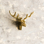 Brass American Retro Deer with Atler Cabinet Door Knob