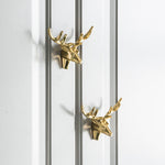 Brass American Retro Deer with Atler Cabinet Door Knob