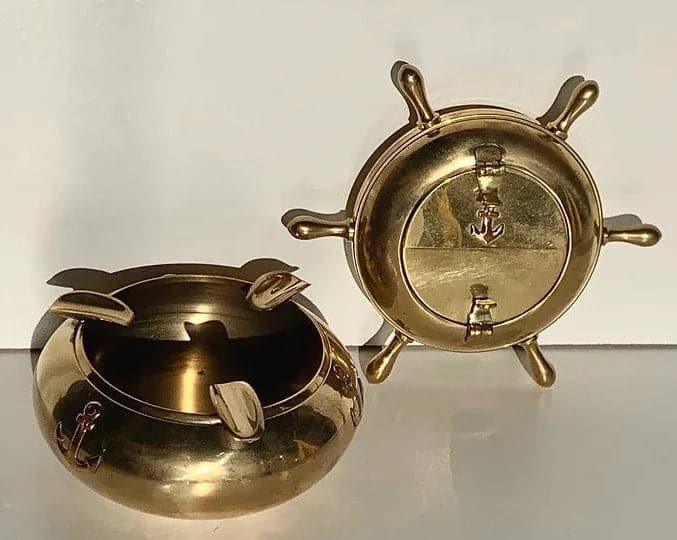 Brass Anchor Ashtray