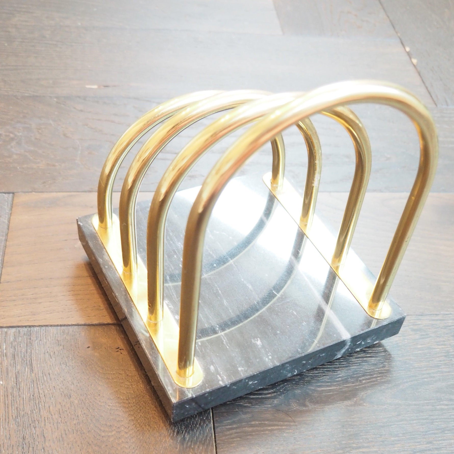 Brass and Marble Letter Holder