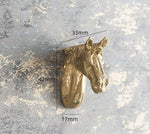 Brass Animal Head Cabinet Drawer Knob