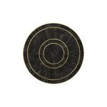 Brass Black Bone Inlay Round Side Table