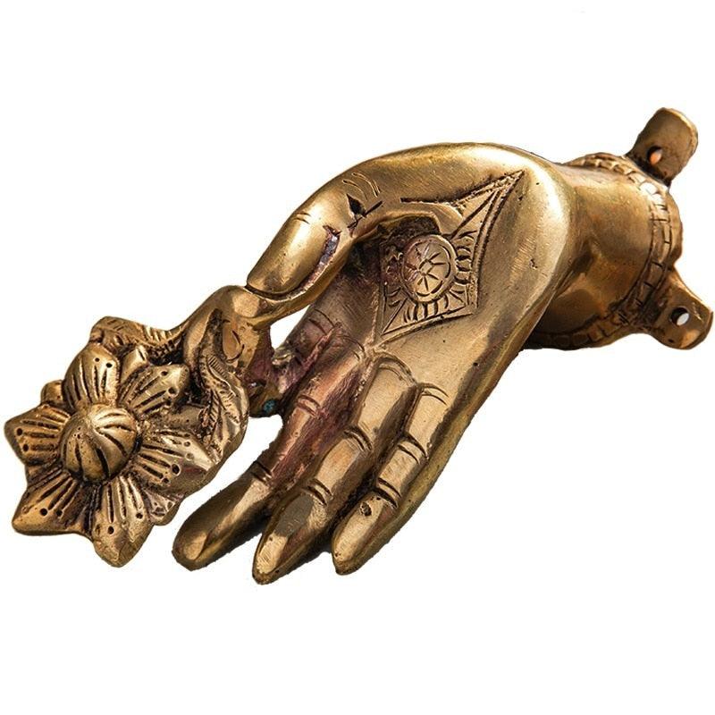 Brass Buddha Hand Cabinet Door Pulls - MAIA HOMES