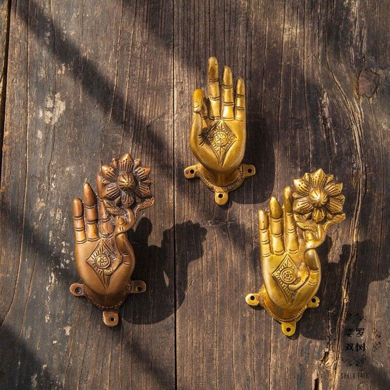 Brass Buddha Hand Cabinet Door Pulls - MAIA HOMES