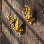 Brass Buddha Hand Cabinet Door Pulls