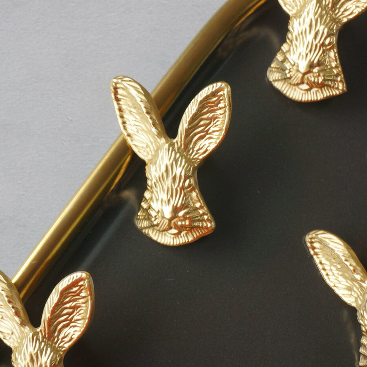 Brass Bunny Shaped Cabinet Drawer Knob