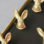 Brass Bunny Shaped Cabinet Drawer Knob