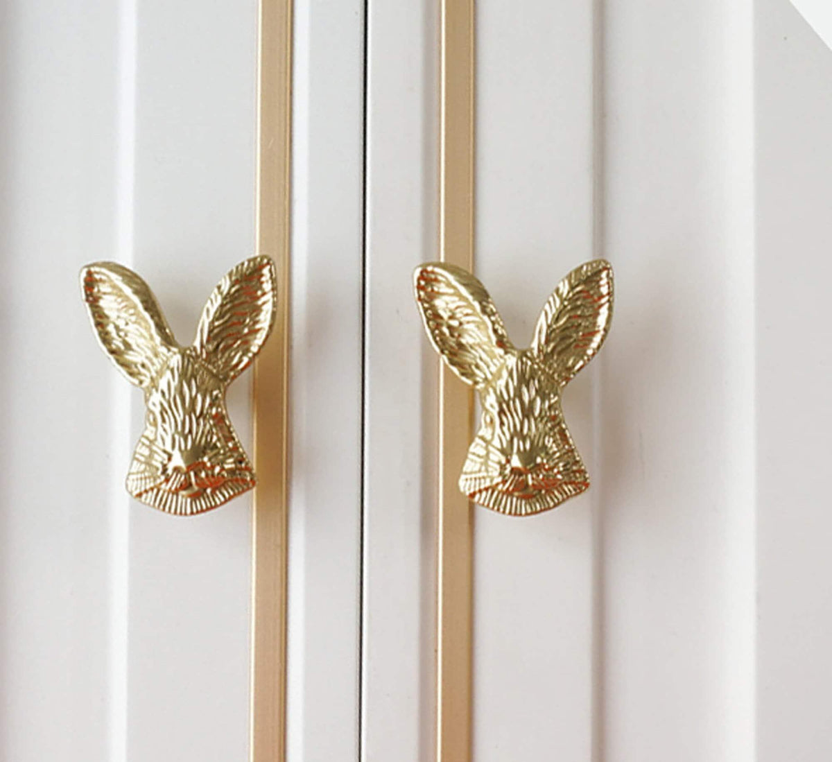 Brass Bunny Shaped Cabinet Drawer Knob