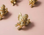 Brass Cupid Angelic Cabinet Drawer Knobs - Set of 2 Right