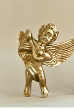 Brass Cupid Angelic Cabinet Drawer Knobs - Set of 2 Left