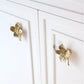 Brass Dogwood Flower Door Knob