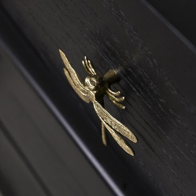 Brass Dragonfly Cabinet Door Knobs 10 pcs