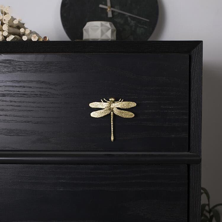 Brass Dragonfly Cabinet Door Knobs