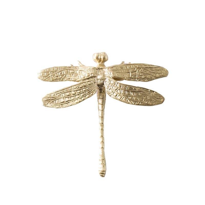 Brass Dragonfly Cabinet Door Knobs