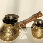 Brass Embroidered Coffee Pot