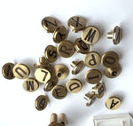 Brass Letters Drawer Knob Wall Hook