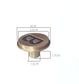 Brass Letters Drawer Knob Wall Hook - MAIA HOMES