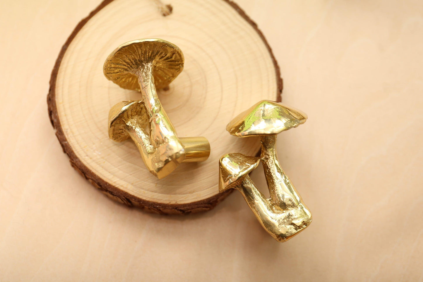 Brass Mushroom Cabinet Door Knob - MAIA HOMES