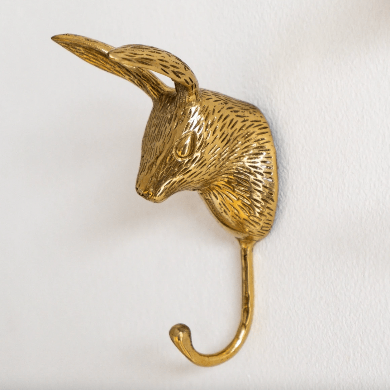 Brass Rabbit Hooks - Pack of 4