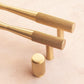 Brass Textured Bow Shaped Cabinet Drawer Handle Pull - MAIA HOMES