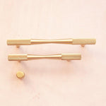 Brass Textured Bow Shaped Cabinet Drawer Handle Pull