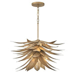 Brassed Agave Shaped Tier Chandelier Default Title