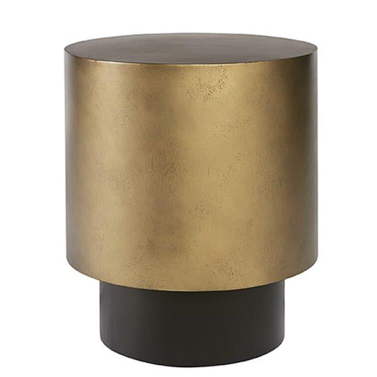 Brassed Round End Table - MAIA HOMES