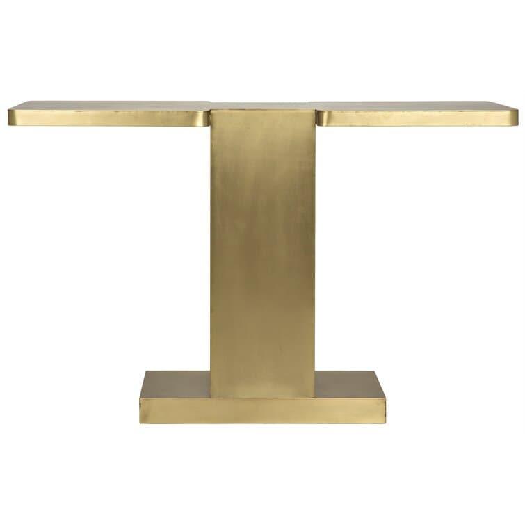 Brassed T Shaped Console Table Default Title