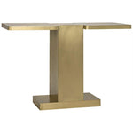 Brassed T Shaped Console Table