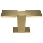 Brassed T Shaped Console Table