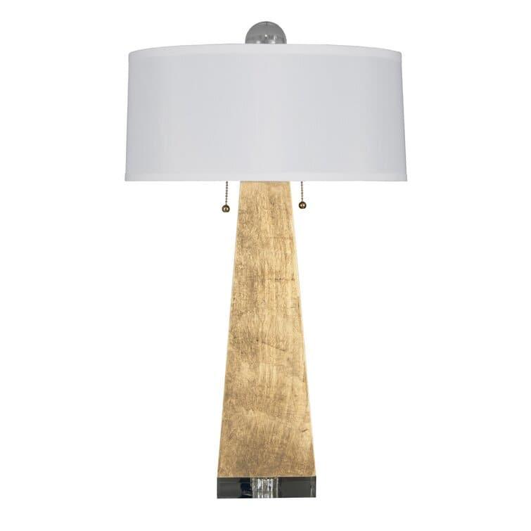 Brassed Tower Table Lamp Gold