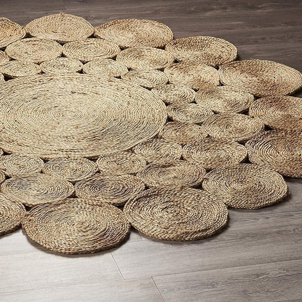 Bria Natural Jute Round Area Rug