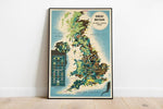 Britain Natural and Industrial Resources Map| Britain Map