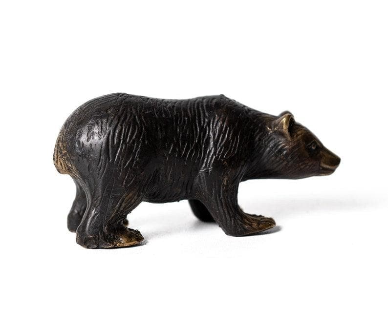 Bronze Bear Miniature Sculpture