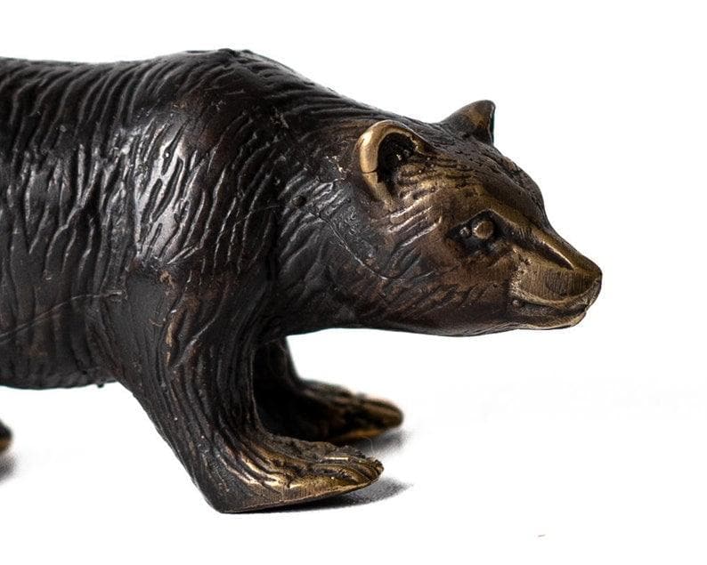 Bronze Bear Miniature Sculpture