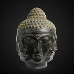 Bronze Buddha Head Statue