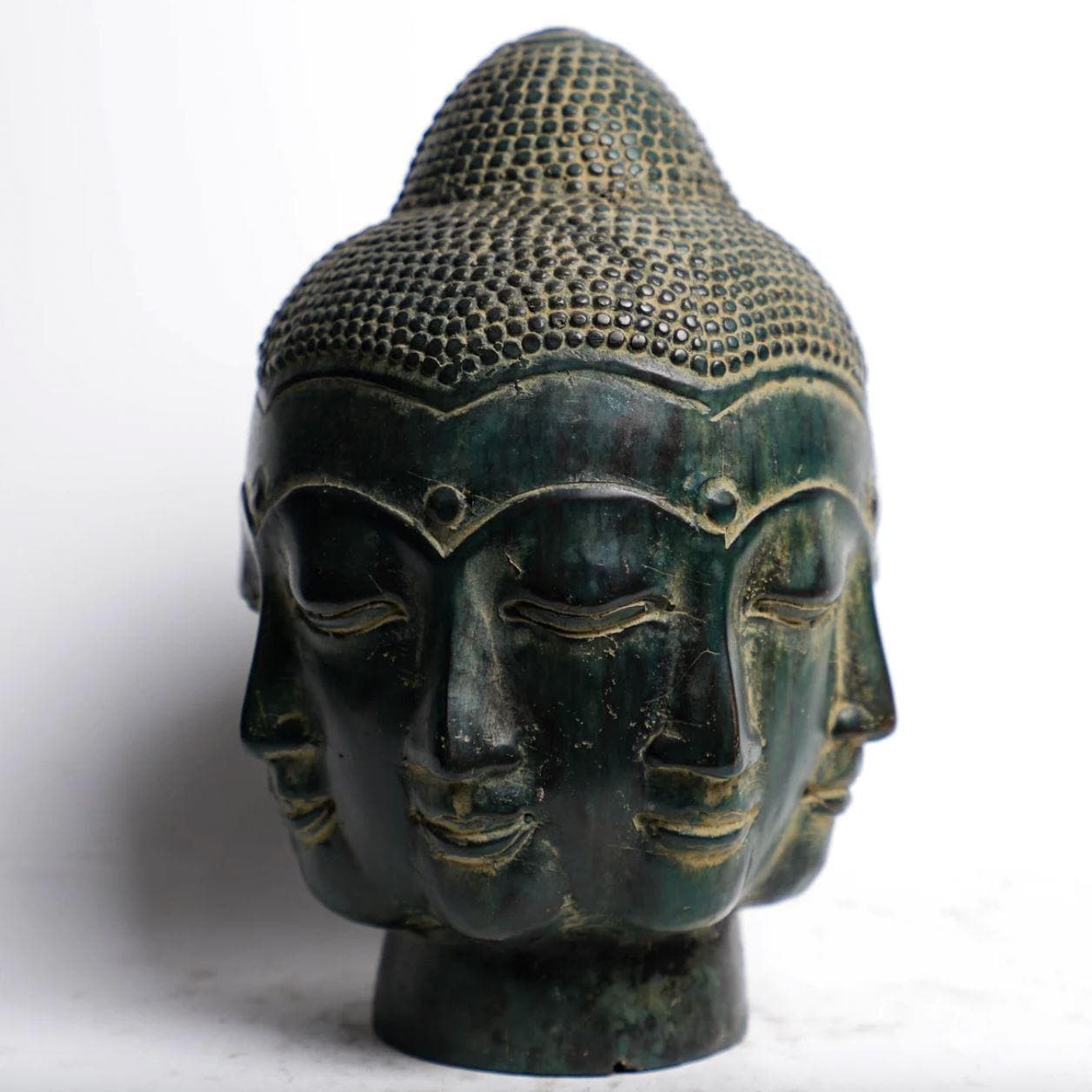 Bronze Buddha Head Statue