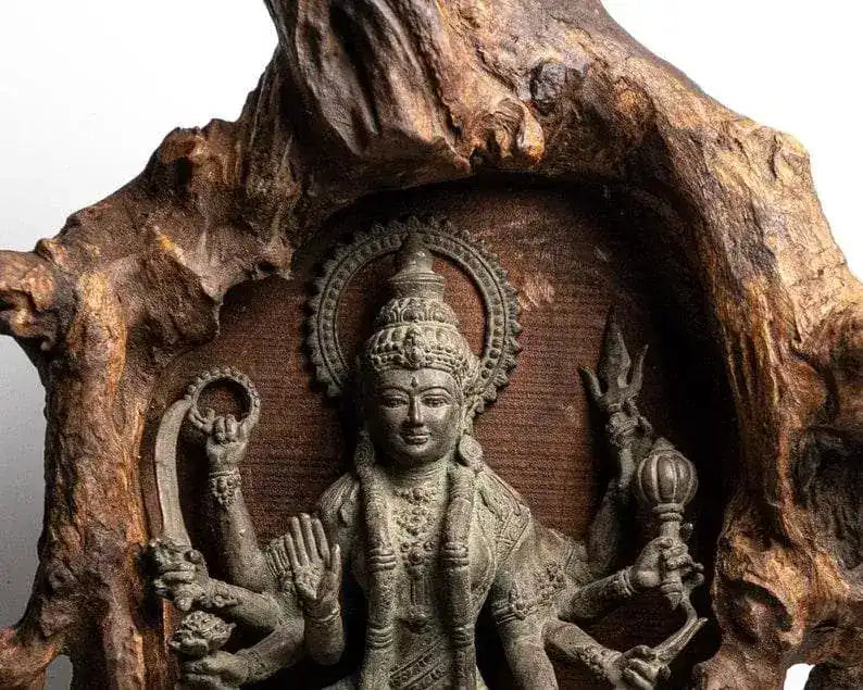 Bronze Goddess Mahakali Statue MAIA HOMES bronze-goddess-mahakali-statue-maia-homes