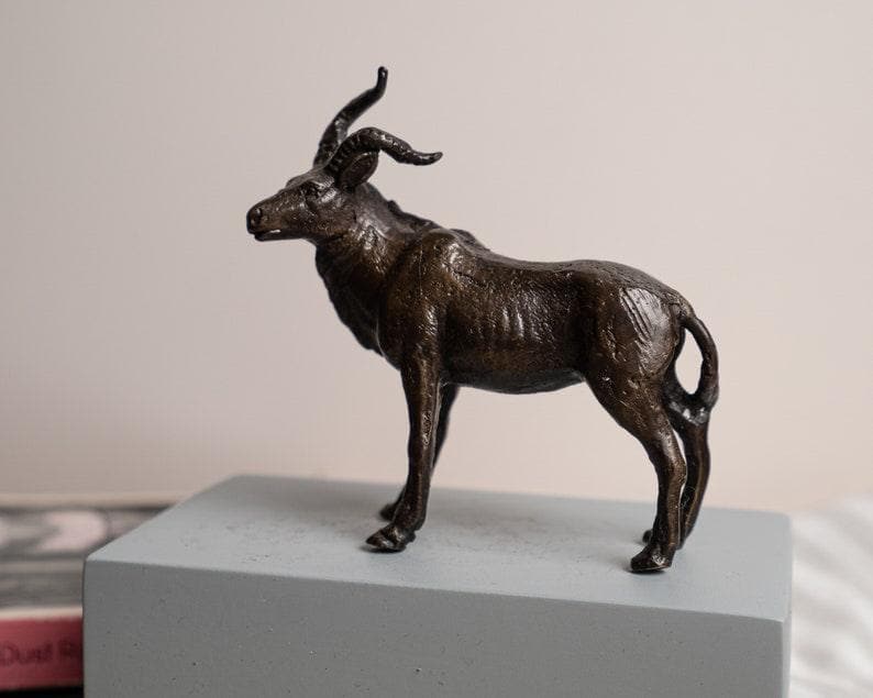 Bronze Horn Sheep Figurine - MAIA HOMES