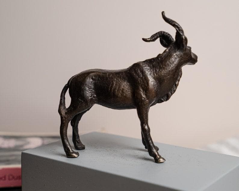 Bronze Horn Sheep Figurine