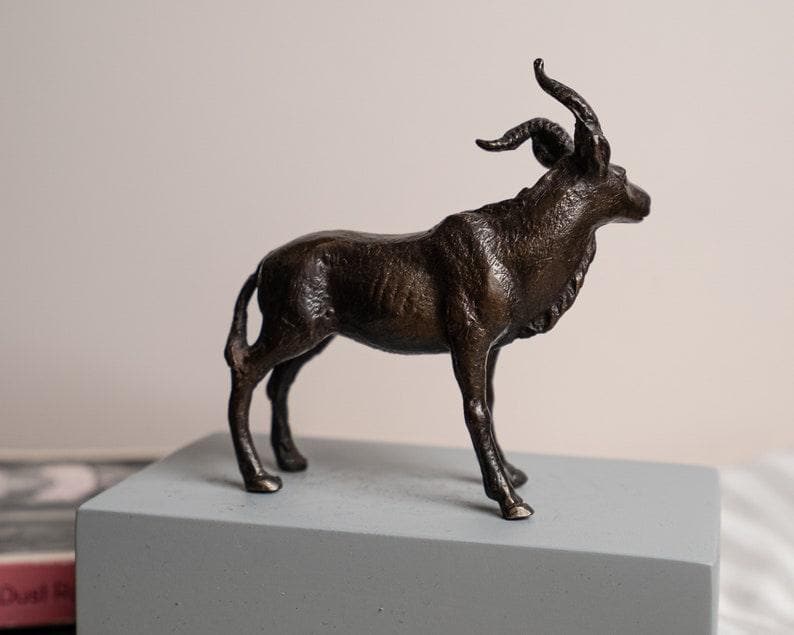 Bronze Horn Sheep Figurine - MAIA HOMES