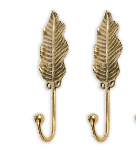 Bronze Leaf Wall Hook - Pack of 2