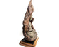 Bronze Meditating Buddha in the Wood Figurine - Large