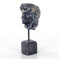 Bronzed Noir David Bust Statue - MAIA HOMES