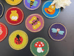 Brood of Feeding Chickens Beaded Drink Coasters