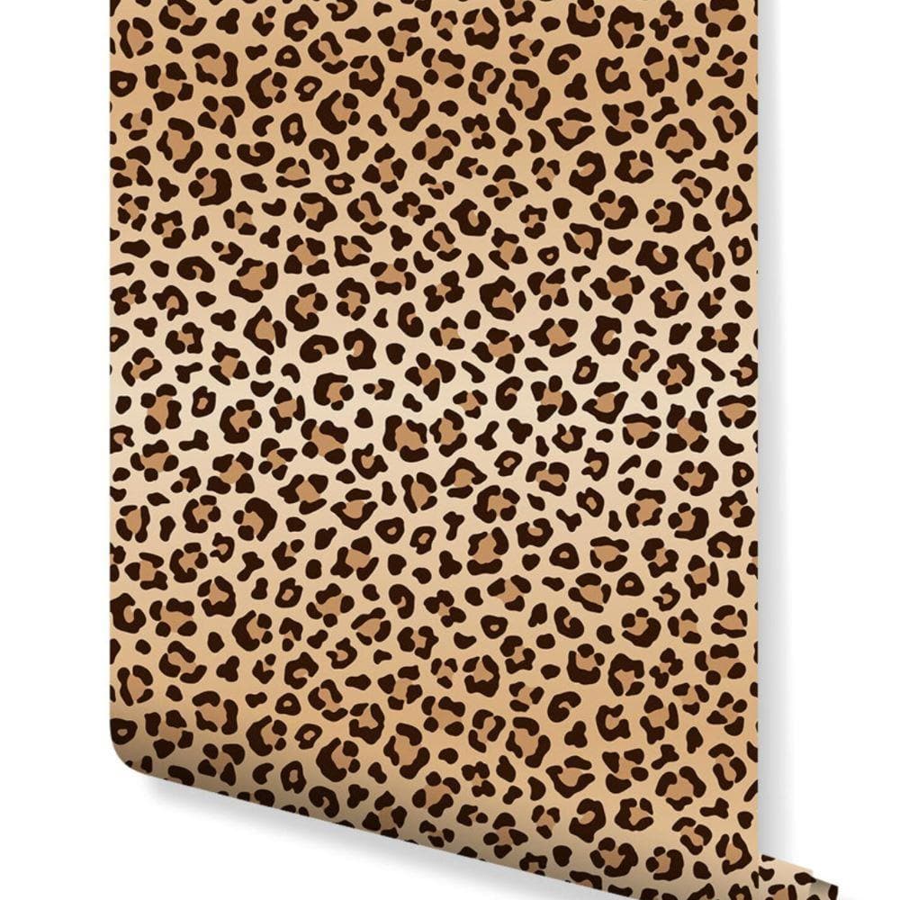 Brown Leopard Dots Wallpaper