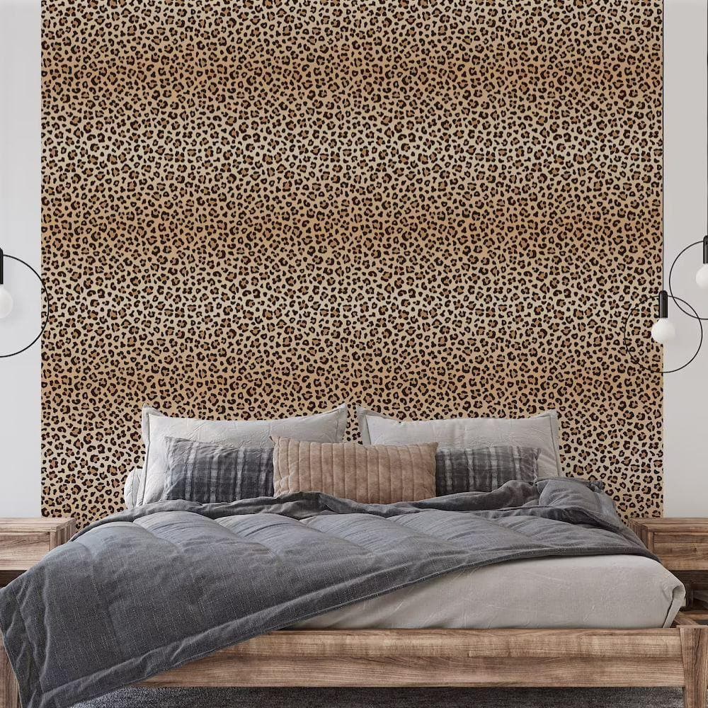 Brown Leopard Dots Wallpaper